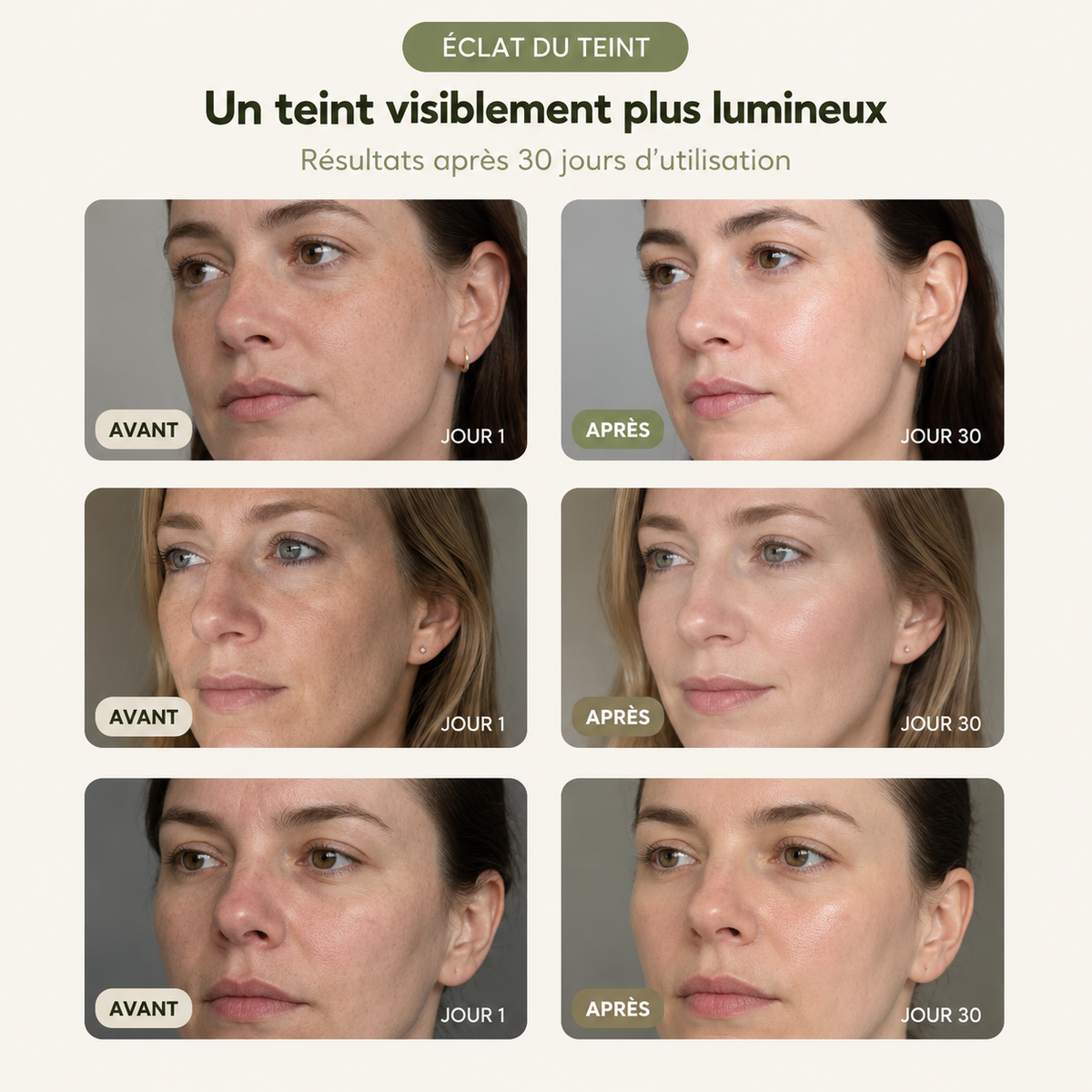 Pads au Matcha - Contre le teint terne - révèle l'éclat de la peau