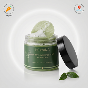 Pads au Matcha - Contre le teint terne - révèle l'éclat de la peau