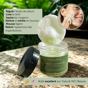 Pads au Matcha - Éclat & Pureté